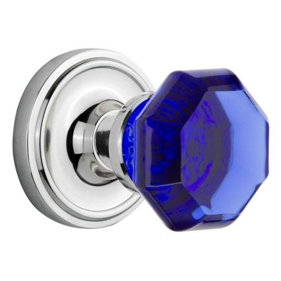 Nostalgic Warehouse Clawac_Sd_Nk Classic Solid Brass Rose Single Dummy Door Knob - Chrome