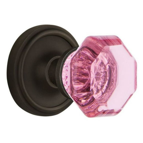 Nostalgic Warehouse Clawap_Psg_234_Nk Classic Solid Brass Rose Passage Door Knob Set -