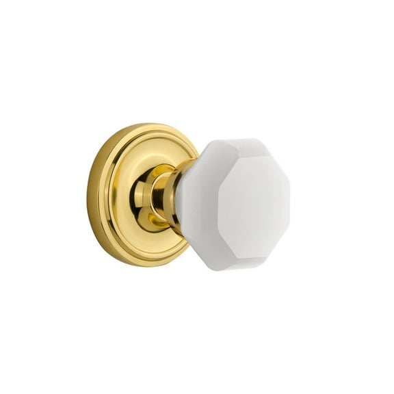 Nostalgic Warehouse Clawaw_Prv_234_Nk Classic Solid Brass Rose Privacy Door Knob Set -
