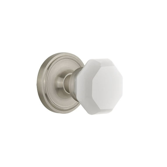Nostalgic Warehouse Clawaw_Prv_238_Nk Classic Solid Brass Rose Privacy Door Knob Set -
