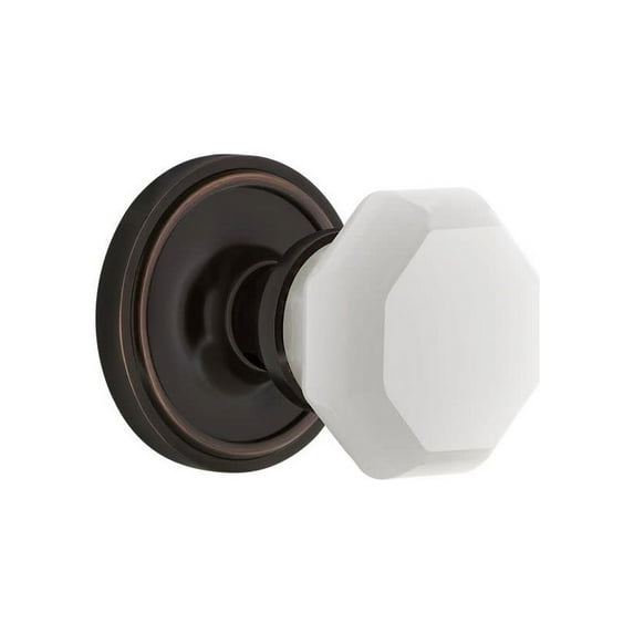 Nostalgic Warehouse Clawaw_Psg_234_Nk Classic Solid Brass Rose Passage Door Knob Set -