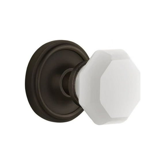 Nostalgic Warehouse Clawaw_Prv_238_Nk Classic Solid Brass Rose Privacy Door Knob Set -