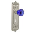 thumbnail image 1 of Nostalgic Warehouse Cobalt Crystal Door Knob with Egg and Dart Plate, 1 of 6