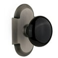 thumbnail image 1 of Nostalgic Warehouse Cotblk_Prv_238_Nk Black Porcelain Solid Brass Privacy Door Knob Set -, 1 of 1