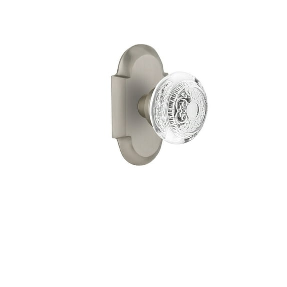 Nostalgic Warehouse Cotced_Psg_238_Nk Vintage Crystal Egg And Dart Passage Door Knob Set -