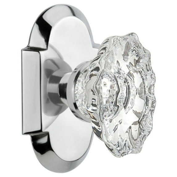 Nostalgic Warehouse Cotcha_Prv_238_Nk Vintage Chateau Fluted Crystal Privacy Door Knob Set