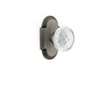 thumbnail image 1 of Nostalgic Warehouse Cotcme_Dd_Nk Vintage Crystal Meadows Dummy Door Knob Set - Grey, 1 of 2