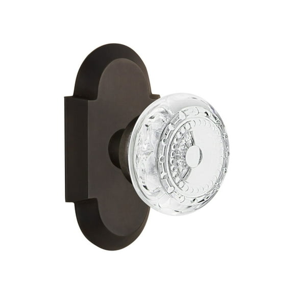 Nostalgic Warehouse Cotcme_Prv_238_Nk Vintage Crystal Meadows Privacy Door Knob Set -
