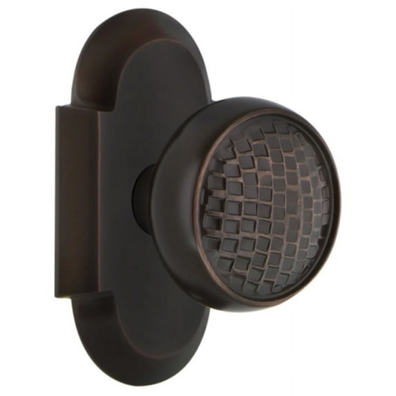 Nostalgic Warehouse Cotcra_Prv_238_Nk Vintage Craftsman Privacy Door Knob Set - Bronze