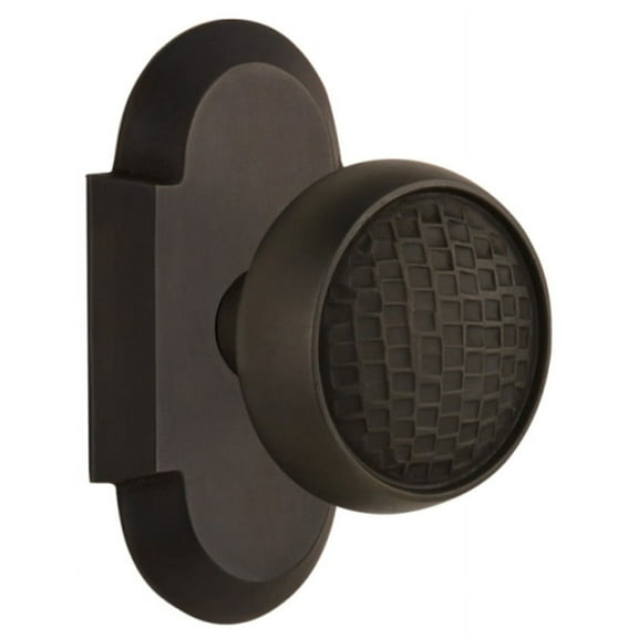 Nostalgic Warehouse Cotcra_Psg_238_Nk Vintage Craftsman Passage Door Knob Set - Bronze