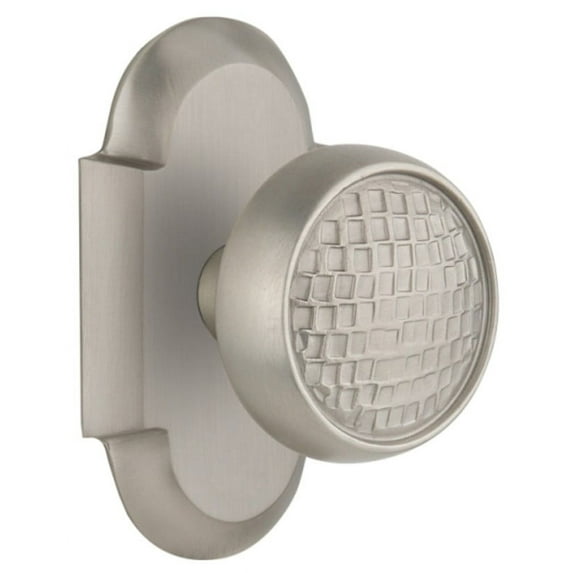 Nostalgic Warehouse Cotcra_Psg_238_Nk Vintage Craftsman Passage Door Knob Set - Nickel