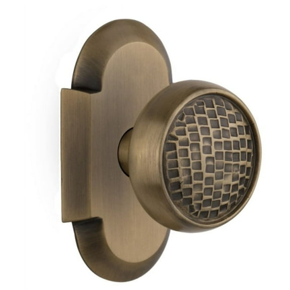 Nostalgic Warehouse Cotcra_Sd_Nk Vintage Craftsman Single Dummy Door Knob - Brass