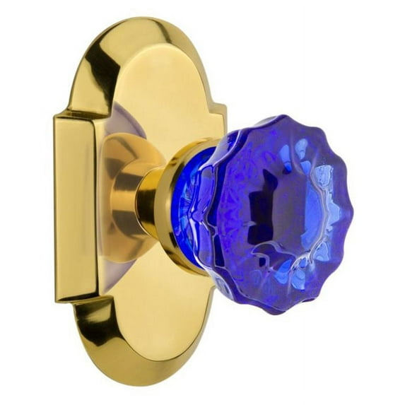 Nostalgic Warehouse Cotcrc_Prv_238_Nk Cottage Solid Brass Rose Privacy Door Knob Set -