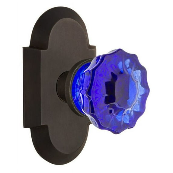 Nostalgic Warehouse Cotcrc_Psg_234_Nk Cottage Solid Brass Rose Passage Door Knob Set -