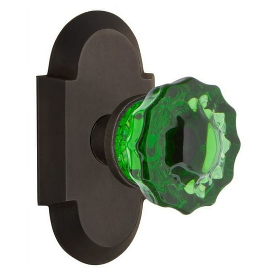 Nostalgic Warehouse Cotcre_Psg_238_Nk Cottage Solid Brass Rose Passage Door Knob Set -