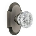 thumbnail image 1 of Nostalgic Warehouse Cotcry_Prv_238_Nk Vintage Crystal Privacy Door Knob Set - Grey, 1 of 4