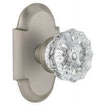 Nostalgic Warehouse Cotcry_Psg_238_Nk Vintage Crystal Passage Door Knob Set - Nickel