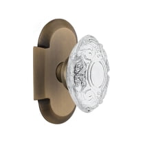 Nostalgic Warehouse Cotcvi_Prv_234_Nk Vintage Crystal Victorian Privacy Door Knob Set -