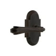 thumbnail image 1 of Nostalgic Warehouse Cotflr_Prv_234_Nk_Lh Fleur Left Handed Privacy Door Lever Set - Bronze, 1 of 1