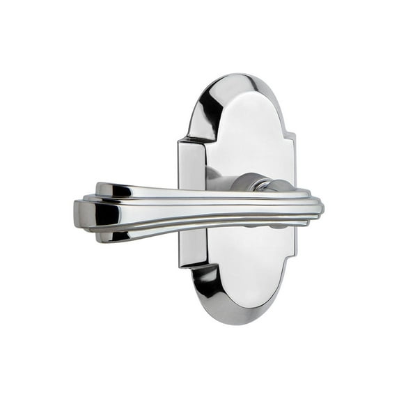 Nostalgic Warehouse Cotflr_Sd_Nk_Rh Fleur Right Handed Non-Turning One-Sided Door Lever -