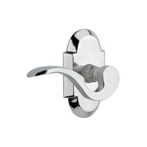 Nostalgic Warehouse Cotman_Dd_Nk Manor Non-Turning Two-Sided Lever Set - Chrome