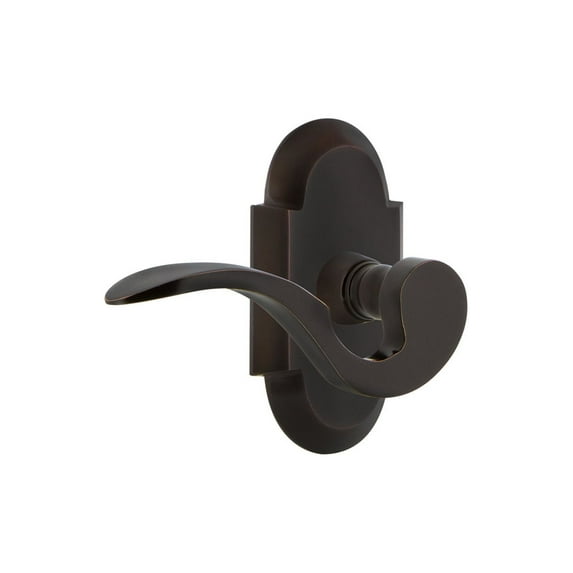 Nostalgic Warehouse Cotman_Psg_234_Nk_Lh Manor Left Handed Passage Door Lever Set - Bronze