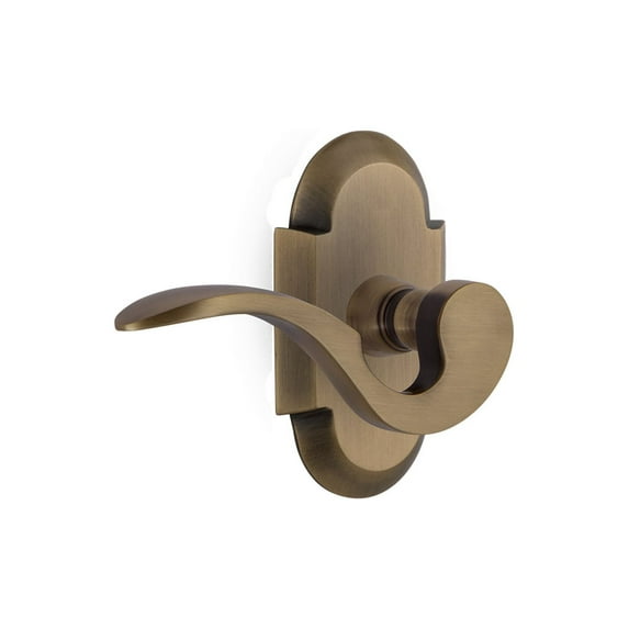 Nostalgic Warehouse Cotman_Psg_238_Nk_Lh Manor Left Handed Passage Door Lever Set - Brass