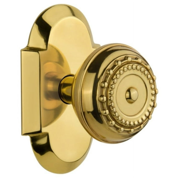Nostalgic Warehouse Cotmea_Prv_238_Nk Vintage Meadows Solid Brass Privacy Door Knob Set -