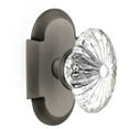 thumbnail image 1 of Nostalgic Warehouse Cotofc_Prv_234_Nk Vintage Farmhouse Oval Fluted Crystal Flower Privacy, 1 of 2