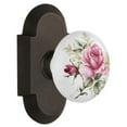 thumbnail image 1 of Nostalgic Warehouse Cotros_Dp_Nk Vintage Porcelain Painted Rose Dummy Door Knob Set -, 1 of 1