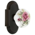 thumbnail image 1 of Nostalgic Warehouse Cotros_Sd_Nk Vintage Porcelain Painted Rose Single Dummy Door Knob -, 1 of 1