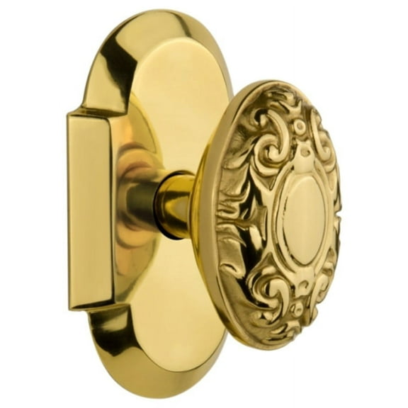 Nostalgic Warehouse Cotvic_Dp_Nk Victorian Solid Brass Dummy Door Knob Set - Brass