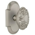 thumbnail image 1 of Nostalgic Warehouse Cotvic_Dp_Nk Victorian Solid Brass Dummy Door Knob Set - Nickel, 1 of 1