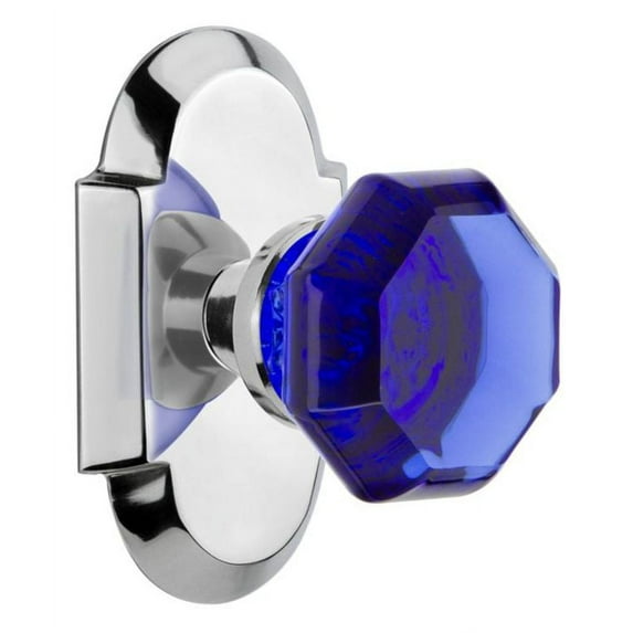 Nostalgic Warehouse Cotwac_Prv_234_Nk Cottage Solid Brass Rose Privacy Door Knob Set -