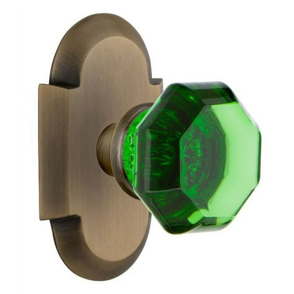 Nostalgic Warehouse Cotwae_Prv_238_Nk Cottage Solid Brass Rose Privacy Door Knob Set -