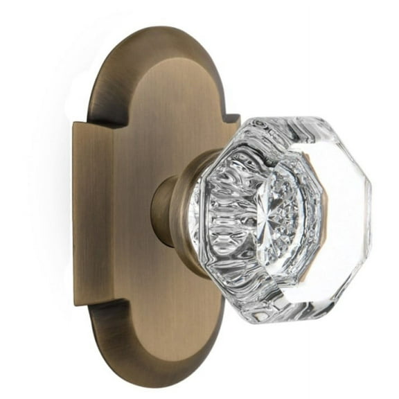 Nostalgic Warehouse Cotwal_Sd_Nk Vintage Luxe Waldorf Lead Crystal Octagon Single Dummy