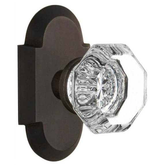 Nostalgic Warehouse Cotwal_Sd_Nk Vintage Luxe Waldorf Lead Crystal Octagon Single Dummy