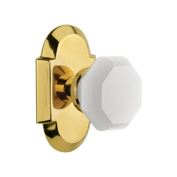 Nostalgic Warehouse Cotwaw_Prv_238_Nk Cottage Solid Brass Rose Privacy Door Knob Set -
