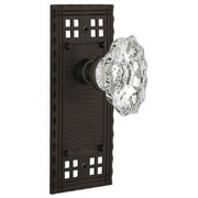 Nostalgic Warehouse Cracha_Dp_Nk Vintage Chateau Fluted Crystal Dummy Door Knob Set -