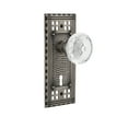 thumbnail image 1 of Nostalgic Warehouse Cracme_Prv_234_Kh Vintage Crystal Meadows Privacy Door Knob Set - Grey, 1 of 2