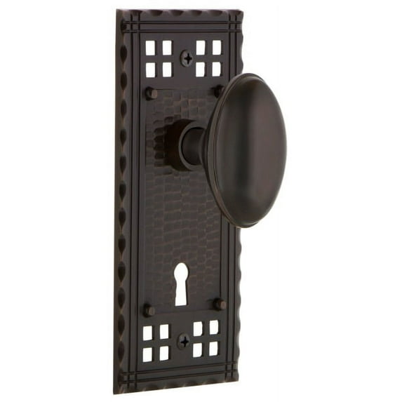 Nostalgic Warehouse Crahom_Prv_234_Kh Farmhouse Homestead Solid Brass Privacy Door Knob