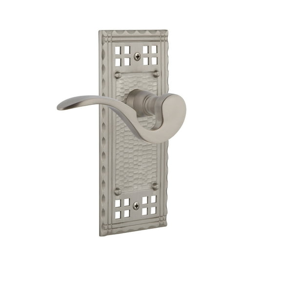 Nostalgic Warehouse Craman_Prv_238_Nk Manor Privacy Door Lever Set - Nickel