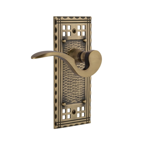 Nostalgic Warehouse Craman_Sd_Nk_Lh Manor Left Handed Non-Turning One-Sided Door Lever -