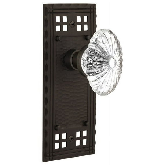 Nostalgic Warehouse Craofc_Psg_234_Nk Vintage Farmhouse Oval Egg Fluted Lead-Free Crystal