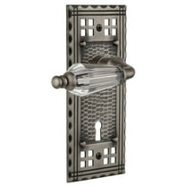 Nostalgic Warehouse Craprl_Dp_Kh Vintage Restoration Parlor Crystal Handle Dummy Lever Set