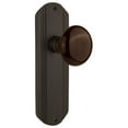 thumbnail image 1 of Nostalgic Warehouse Decbrn_Psg_238_Nk Vintage Brown Porcelain Passage Door Knob Set -, 1 of 7