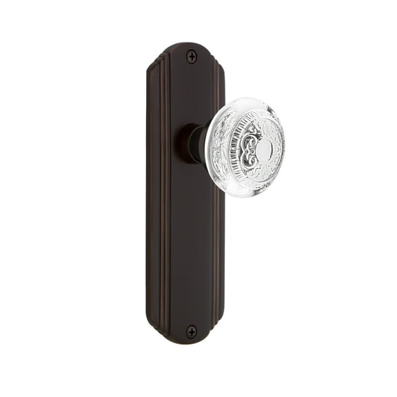 Nostalgic Warehouse Decced_Prv_238_Nk Vintage Crystal Egg And Dart Privacy Door Knob Set -