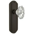 thumbnail image 1 of Nostalgic Warehouse Deccha_Sd_Nk Vintage Chateau Fluted Crystal Single Dummy Door Knob -, 1 of 7