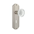 thumbnail image 1 of Nostalgic Warehouse Deccme_Dd_Kh Vintage Crystal Meadows Dummy Door Knob Set - Nickel, 1 of 1