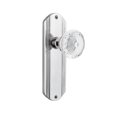 thumbnail image 1 of Nostalgic Warehouse Deccme_Sd_Nk Vintage Crystal Meadows Single Dummy Door Knob - Chrome, 1 of 2